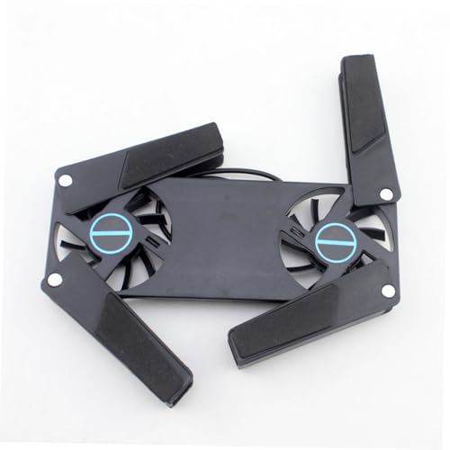 VILLCASE 2PCS Folding Laptop Cooling Pad con ventiladores duales miniatura 6