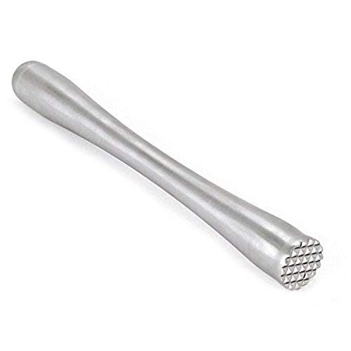 Co-Rect Serrated Edge Muddler, 8.5", Stainless Steel