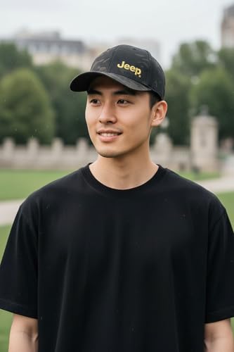 Jeep Officially Licensed Black Camo Hat | Structured Snapback Cap for Men | Ripstop Fabric - Image 6