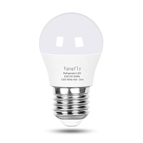 LED Refrigerator Light Bulb 40W Equivalent 120V A15 Fridge Waterproof Bulbs 5 W