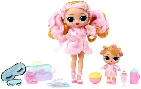 LOL Surprise Tweens Babysitting Sleepover Party (2 Dolls) with 20 Surprises- 1 Fashion Doll & 1 Collectible Doll Including Color Change & Accessories, Holiday Toy Playset, Great Gift for Kids Ages 4
