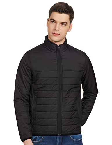 Image of Spykar Polyester Blend Men's Standard Length A-Line Coat