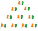 10 Pack Cote d 'Ivoire Flags, CI Handheld Flag-5x8 In,Côte d'Ivoirians Mini Flag Small flag, for Party, Shops and Bars Decorations, And International Day Celebrations.