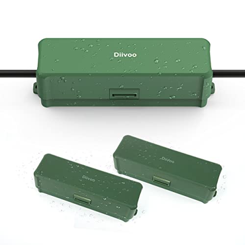 Outdoor Extension Cord Safety Cover, Diivoo 3 Pack Weatherproof Electrical Connection Box To Protect Outdoor Plug, Outlet, Socket, Christmas Holiday Decoration Light #TOP9