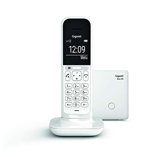 Gigaset CL390 - Teléfono fijo inalámbrico para casa, pantalla iluminada, agenda 150 contactos, blanco