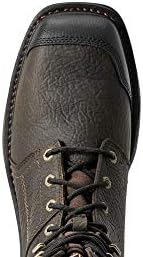 Ariat Mens WorkHog XT 8" Side Zip Waterproof Carbon Toe Work Boot Bruin Brown 8 | Image 3