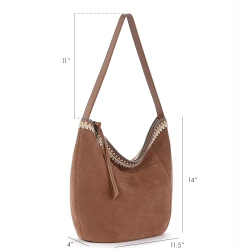 Image of The Sak Sequoia Hobo Bag - Premium Large Leather Women's Handbag for Everyday & Travel - Durable Purse With Zipper Pocket