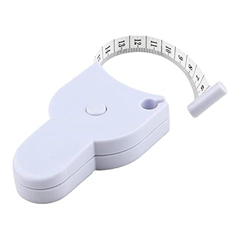 WFCC Automatic Telescopic Tape Measure Digital, Self-Tightening Body Measuring Ruler 60 Inch, Easy Stretch Durable Measuring Tape for Body, Waist, Hip, Bust, Arms, Head Cover