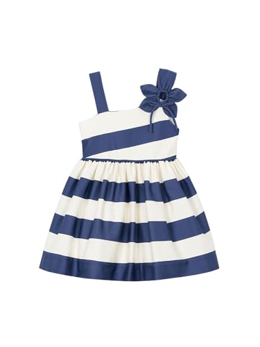 Vestido Niña Verano – Vestido Fiesta – Estampado - Ropa de Vestir para Niña – Ropa de Regalo – para niñas de 2 años a 8 años (FR/ES, Edad, 8 años, Regular, Porcelana)