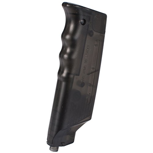 Evike Airsoft - Competition Grade 200rd Airsoft BB Speed Loader by King Arms/MAG (Black) - (PID: 27916)