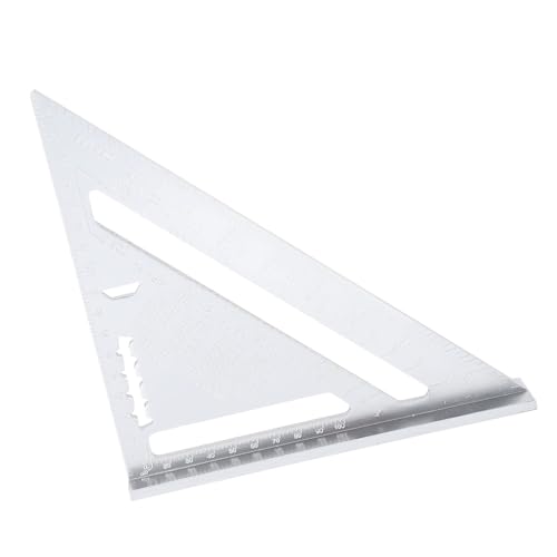 Regla Triángulo Carpintero Aleación Aluminio con Escalas miniatura 4