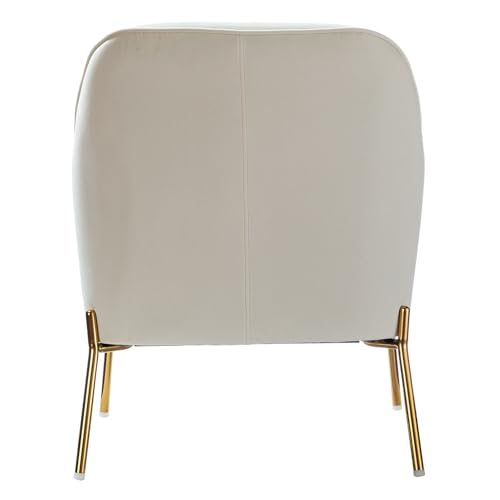 Image of Lakdi The Furniture Co Modern Velvet Lounge Chair for Home & Living Room | Accent Armchair with Solid Wood Structure & MS Metal Legs | 5 Years Warranty | Free Assembly - 151851217