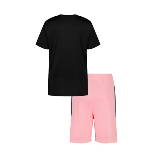 Image of Messi Boys' Lifestyle Short Sleeve 2-piece Set, Slim-fit Jersey Set With Top & Shorts