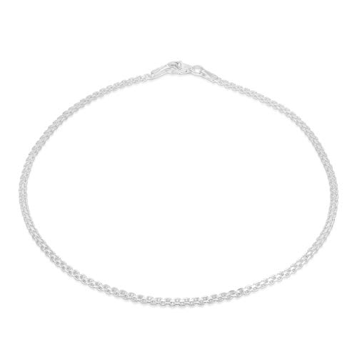 925 Sterling Silver Anklets For Women, Ankle Bracelets for Women, Basic Chain Link Anklets For Women, Girls Anklets, Beach Anklets, Bead Anklet, Summer Jewelry, 10 Inch Anklet