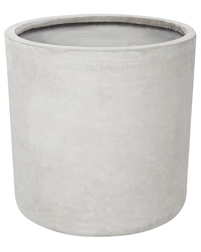 Outdoor Blumentopf Beton-Optik grau rund 42 x 42 x 42 cm Modern Messene