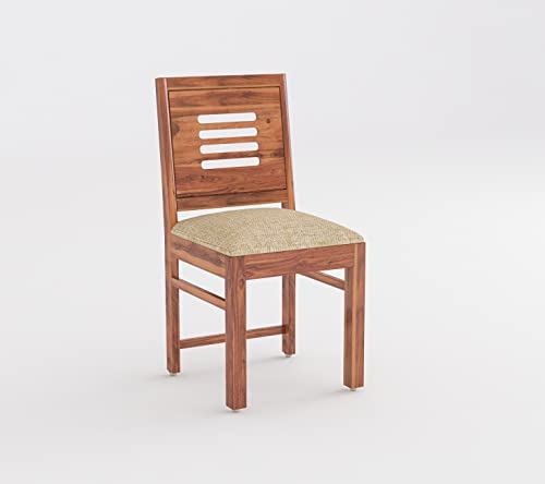 Image of Sheesham Wooden Dining Table 6 Seater Dining Set for Home & Restraunts | Solid Wooden Dining Table with 6 Chairs | Solid Wood Six Seater Dining Set (G Honey Finish)