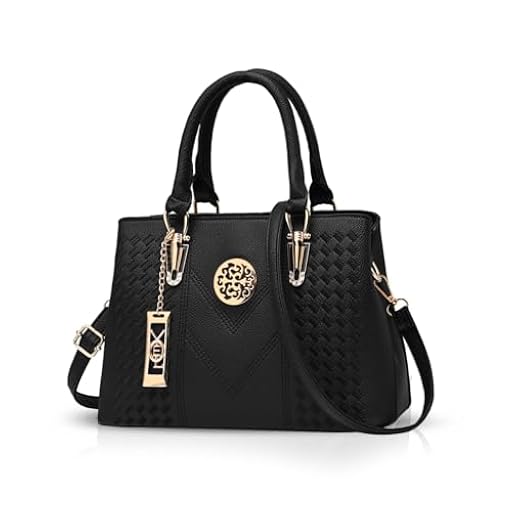 NICOLE & DORIS Bolsa de Mano para Mujeres Bolsos de Hombro Bolsos Bandolera Tote clásicos Negro | Ya disponible en tu tienda friki favorita! En mundofriki.es!