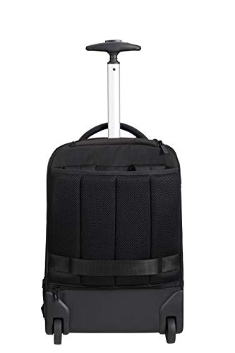 Samsonite Mysight - Sac à dos pour ordinateur portable avec 2 roulettes (48 cm - 25.5 L), Noir (Black)