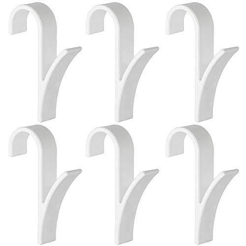 Angoter Percha 6PCS toallero radiador de Tren de Bath sostenedor del Gancho de la suspensión de Ropa Percha Percha Plegable Bufanda Blanca