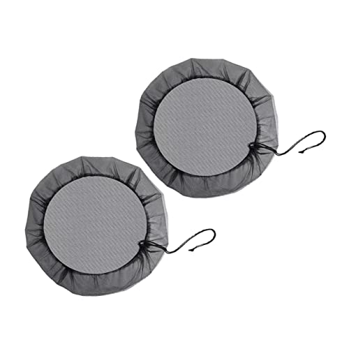 2Pcs Outdoor Water Bucket Protective Cover Durable Black Polyester Net Cover for Water Keeps Lightweight Water Tank for All Seasons