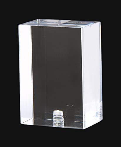 Image of B&P Lamp Clear Acrylic Lamp Finial, 2-1 /8 Inch Height, 1 x 1-1 /2 Inch Diameter