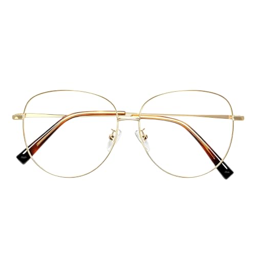 Image of Fashion Oversized Oval Blue Light Glass for women, Anti Eyestrain Eyewear