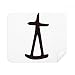 Bone Inscription Chinese Surname Character Wang Cleaning Cloth Screen Cleaner 2pcs Suede Fabric