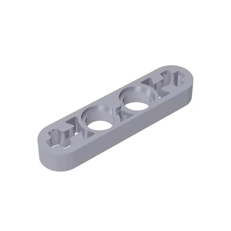32449 Technic Beam 1X4 Thin 50 Pieces High-Precision MOC Building Bricks Replacement Parts Compatible with Lego bricks GDS-690 Flat Silver โ image 1