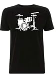 Time 4 Tee Red Hot Chilli Peppers - Kit de tambor para camiseta con diseño gráfico de batería
