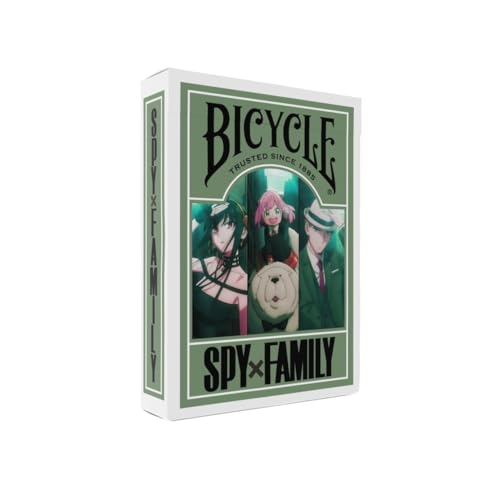 Bicycle Baraja de Cartas Spy x Family. Edición Especial para Fans y coleccionistas.