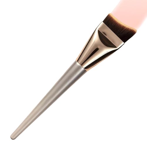 Brocha de maquillaje líquida, brocha para base, herramienta de base sintética en ángulo, aplicador facial para mujeres y niñas, accesorio de mezcla sin costuras para el hogar, viajes y uso diario