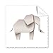Origa Geometric Elephant Pattern Cleaning Cloth Phone Screen Glasses Cleaner 5pcs