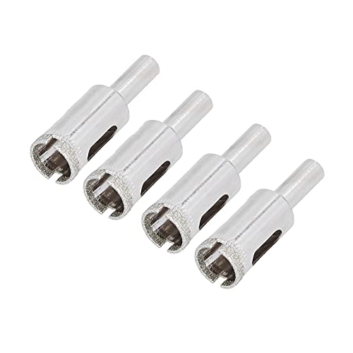 Juego de brocas para vidrio y cerámica de acero aleado 4 piezas miniatura 6