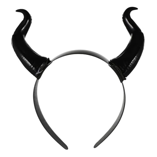 PRETYZOOM Halloween Party Hair Loop Retro Gothic Hair Accessories Ox Horn