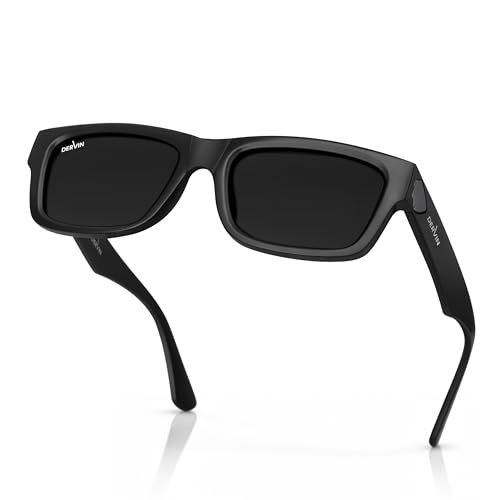 Image of Dervin UV Protection Polarized Rectangular Sunglasses for Men and Women