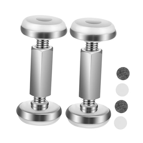 SWOOMEY 2pcs Adjustable Headboard Stoppers Shake Tool for Wall Protection Threaded Bed Frame Stabilizer Easy Installation for Beds Sofas and Cabinets