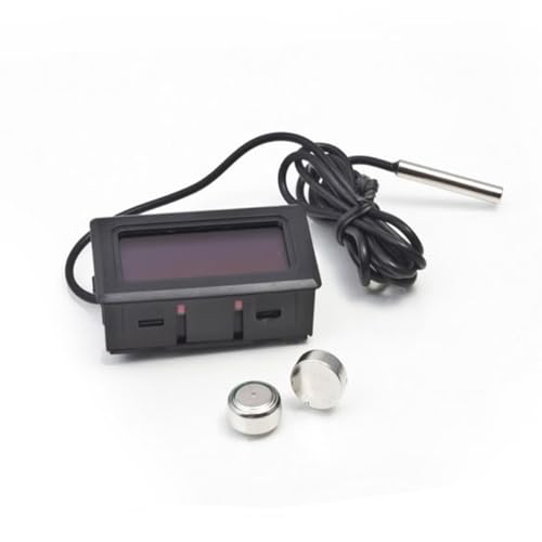 5PCS Numérique LCD Réfrigérateur de réservoir de poisson Thermomètre Température de l'eau Thermome Waterproof Sonde