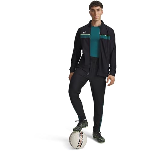 Under Armour Hombre Chándal Challenger, Black/Green, L