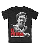 t shirt prada femme Machine washableable El Patron Pablo T-Shirt Graphic Tee Mens Shirt Black XL