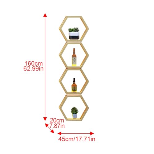 Étagère hexagonale pour bouteilles d'alcool et ambiance bistrot à la maison