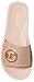 Michael Kors Women's MK Charm Slide, Rose Gold, 9
