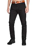 Italy Morn Men Chino Pants Khaki Slim Fit Stretch Cotton Twill Fabric Trousers L Black