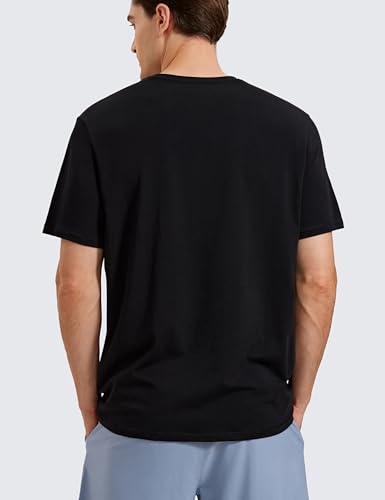 CRZ YOGA Mens Pima Cotton T-Shirts Short Sleeve Crew Neck Casual Shirts Breathable Workout Daily Tee Tops2