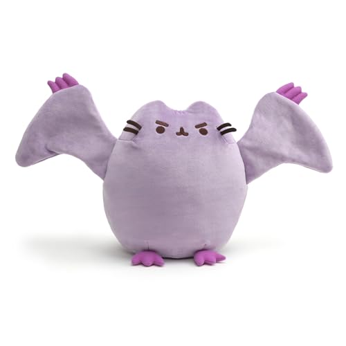 GUND Pterodactyl Pusheen Dinosaur Cat Plush Stuffed Animal, Purple, 9