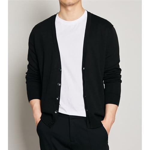Men's Casual Cardigan Sweaters V-Neck Button Down Knitted Sweaters Slim Fit Long Sleeve Cable Knit Cardigans3