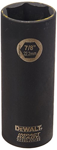 Dewalt 20V Max Xr 1/2" High Torque Impact Wrench, Cordless, Detent Anvil, Tool Only (Dcf899B) & Impact Socket Set, Sae, 1/2-Inch, 10-Piece (Dw22812) #TOP4