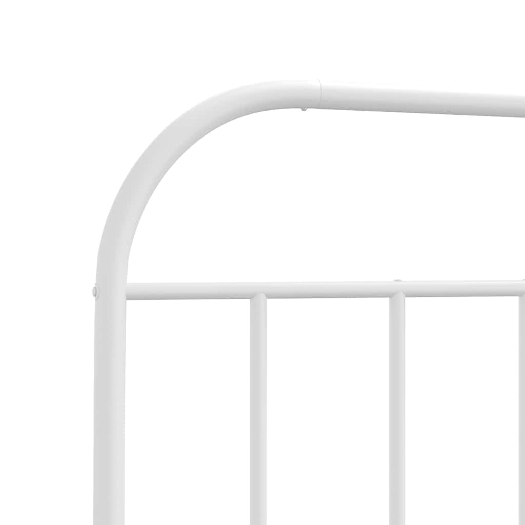SYDE Cabecero de Repuesto Blanco 150 cm Metal