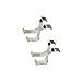 Cabilock 2pcs Storage Hooks Over Door Hanger Stainless Steel s Hooks Hook up Coat Hanger Clothes Hook Double Hooks X-Shaped Hooks Hanger for Home Silver Cabinet Towel Rack Metal Hanger