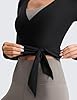 CRZ YOGA Cloudweight Wrap Shirts for Women - Workout Yoga Pilates Casual Long Sleeve Tops Cross V Neck Tie Soft Tees #4