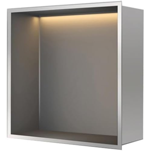 Bathroom Wall Niche Extra Deep Stainless Steel Recessed Shower CaddyWaterproof WallMounted Organizer for Soaps Shampoo BottlesDurable Storage Solution